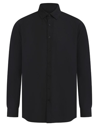 HEN-H582-Mens Long Sleeved Cotton Feel Coolplus® Shirt